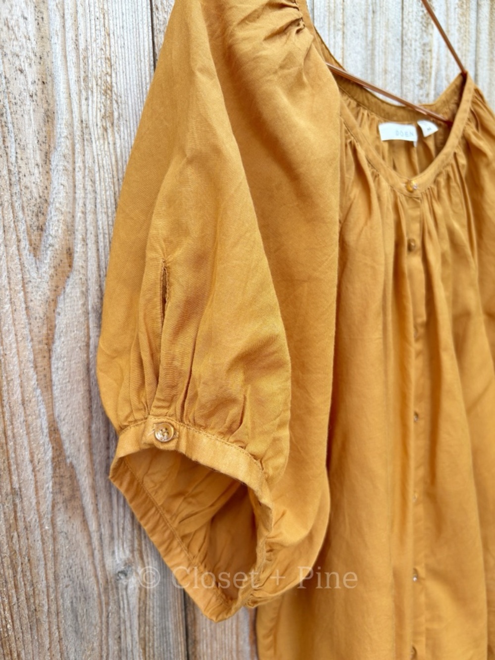 Doen June Blouse in Foxtail Size Medium Brown Orange - Picture 7 of 14